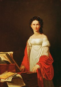 Laulaja Anna Borunovan muotokuva, 1821